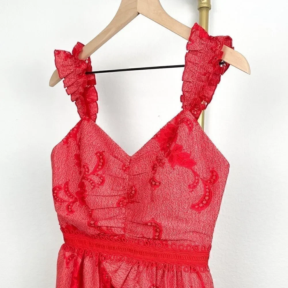 REVOLVE Three Floor Cocktail Red Dress SIZE 4/6🌟